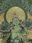 Green Tara Thangka Embroidery Tapestry Wall Painting Decorative Painting