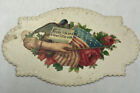 Victorian Die Cut Scrap Hidden Name Lindquist Calling Cards Happy Life Dear Wife