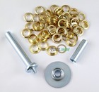 Grommet Tool Kit With 100 1 2  Brass Coated Grommets