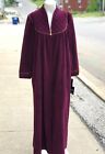 New Nwt Womens Vanity Fair Green Or Burgundy Shevelva Night Gown Dress Size M