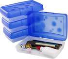 Pencil Case  8 38 X 5 63 X 2 5 Inches  Opaque Blue  Box Of 12  61623a12c 