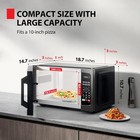 Toshiba Ml-em09pa bs  Small Microwave 0 9 Cu ft -black  Black Stainless Steel 