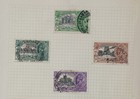 India Kgv 1935 Silver Jubilee Stamps X7 Postmarked 