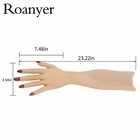 Roanyer Female Silicone Gloves With Nails Cosplay Accessories For Mtf Cosplay