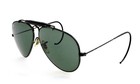 Vintage Ray-ban B l Outdoorsman 58mm Black Aviator Sunglasses Usa