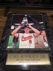 Cal Ripken Jr  Signed 1991 Asg Mvp Plaque W coa - Limited Edition  483 1991