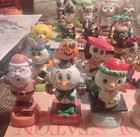Lot Of 26 Solar Power Dancing Bobble Toy Figures  Christmas  Halloween  Cats 
