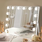 19 8  Hollywood Vanity Mirror W lights  Touch 3-color  10x Mag  Usb  Wall desk