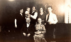 Vintage Old Indoor Antique Photo Picture Home Family House Men Women Baby 1940