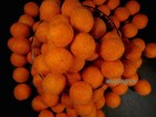F93 Decorative Felt Ball 2 Cm Wool Orange Color Handmade Beads Kids Craft Nepal