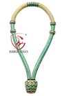 Rawhide Bosal Natural   Turquoise  Rawhide Bosal 24 Plaits  Western Horse Bosal