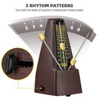 Lekato Mechanical Metronome Vintage Music Timer Copper Tempo Piano Guitar Drum