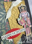 Stampin Up Christmas Card Kit Nutcracker Poinsettia Holiday Gold Paper