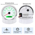 85mm Waterproof Tachometer Gauge 0-8000rpm 7colors Led For Car Marine Boat Yacht