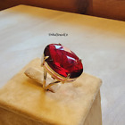 Garnet Quart  925 Sterling Silver Band Statement Ring Handmade Rin All Size