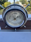 Seth Thomas Helmsman Ship   s Bell Clock   Barometer Nickel chrome-plated
