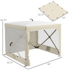 Outsunny 7  X 8  Pop Up Canopy Tent With Curtains  Nettings  Carry Bag