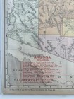 Antique Arizona Map 1898 Railroad Railway Rand Mcnally Railroads State Vintage