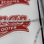 Lot Of 2 Vintage Cushman Motor Scooter Sticker 19 5    X 8 5    3m Scotchcal Decal