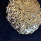 Vintage Max Factor Golden Lark Powder Compact     Gold Tone Vanity Locket Pendant