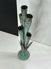 Art Nouveau Copper Verdigris Vase