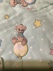 Precious Moments Baby Crib Quilt Blanket Pastels Nursery Bears43 x43 