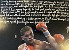 Micky Ward Signed 16x20 Boxing Photo    in Their Own Words  Arturo Gatti Steiner