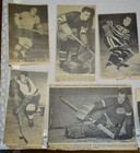 9 Hockey Pictures Clipped From 1930 s-1950 s Newspapers  Pittsburgh Hornets Etc
