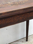 Antique Rosewood Game Table Unusual Heavy Inlaid Project Piece Edwardian  1800s