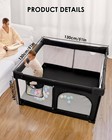 Foldable Baby Playpen  51 x51  Indoor   Outdoor Play Yard With Single-joint F   