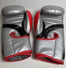 Title Classic Pro Boxing Gloves  14oz  Superb Leather  Barely Used  Silver   Red