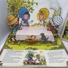 70s Vintage Holly Hobbie And Heather Colorforms Pop Up Picnic 3d Play Set Mattel