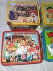8 Vintage Metal Lunch Boxes 