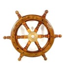 Nautical Wooden Wheel Wall Decor Vintage Antique Brass 12   Gift Finishing Ships