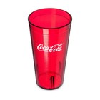 Coca Cola Restaurant Red Plastic Tumblers 16oz Pack Of 6