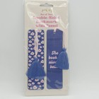 Lot Of 2  the Book Was Better 2pk Faux Purple Leather Double Sided Bookmark