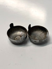 Vintage Pair Of Pedal Car Pull Wagon Tractor Wheel Hubcaps 2 Prong