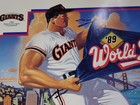 Vintage 1989 Mlb World Series Battle Of The Bay Sf Giants Vs  Oakland A s Poster