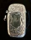 Antique Edwardian English Sterling Silver Vesta Case Match Safe Birmingham 1903