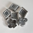 6 Vintage Aluminum Fluted Jello Cake Tart Molds  Crafting Diamond Club Clover
