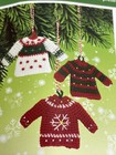 Christmas Sweater Ornaments Crochet Kit Makes 6 Holiday Sweaters