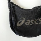 Asics Boxing Shoulder Equipment Bag Black Mesh Used Japan