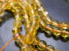 6mm Deep Yellow Round Citrine Quartz Gemstone Beads -round Natural 6mm Citrine