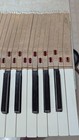 Vtg Used Flaws Wurlitzer Full Set 88 Piano Keys Replacements dirty pencil stamp