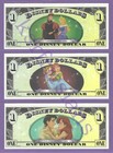 2013 D  1 Walt Disney World Villain   Heroes Disney Dollars 3x Match   D005194