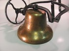 Vintage Brass Door Bell Antique Door Knocker Front Porch Dinner Bell Ice Cream