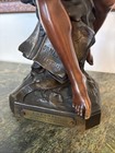 La Pensee Bronze Statue Signed E  Picault Sculpture