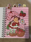 New  Strawberry Shortcake  4-tab Vinyl Spiral Notebook Journal  96 Sheets