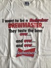 Vintage Budweiser Brewmaster Graphic Tee Beer T-shirt 90s White Mens Xl New Usa