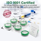 50pcs Lab Syringe Filter Sterile Pes Membrane 33mm 0 22  m Individually Packed Us